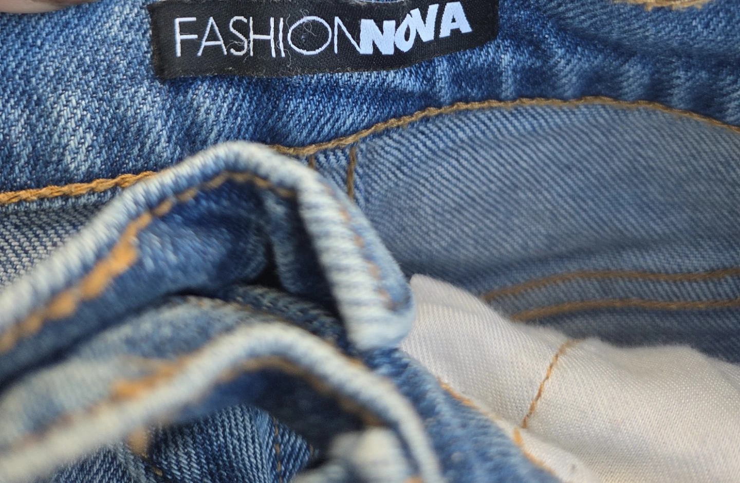 Fashion Nova Women's Blue Denim Jeans Size 0 - photo 3