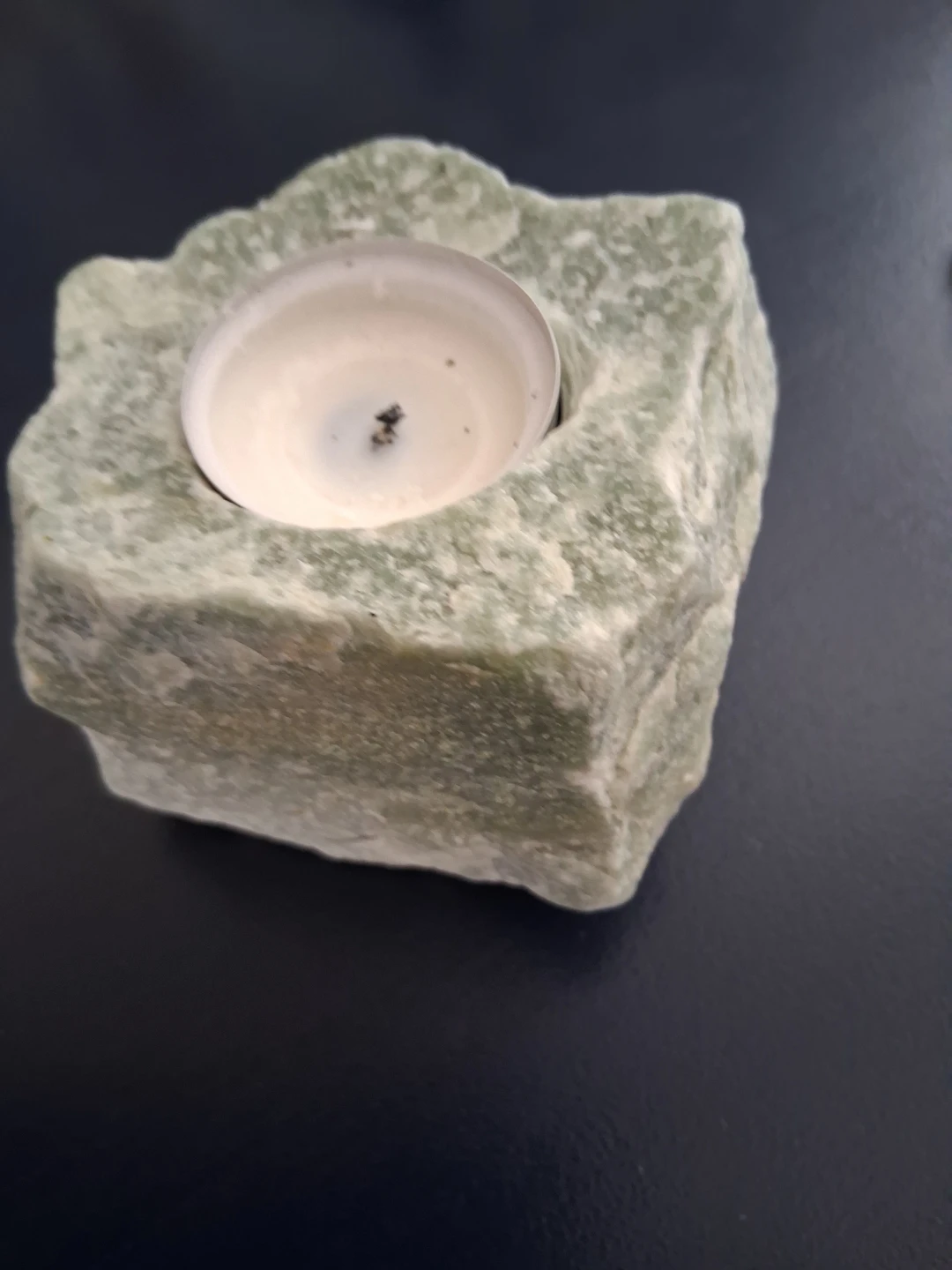 Green Quartz Candle Holder Gemstone