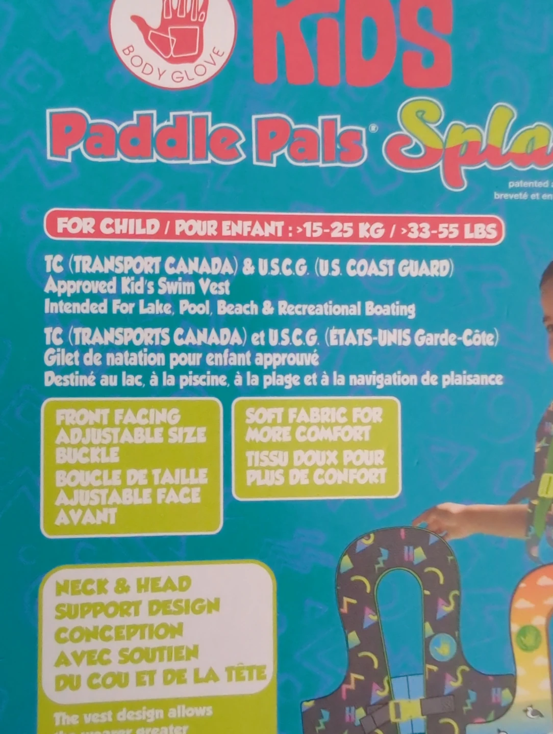 Body Glove Paddle Pals Splash Kids Swim Vest - photo 3