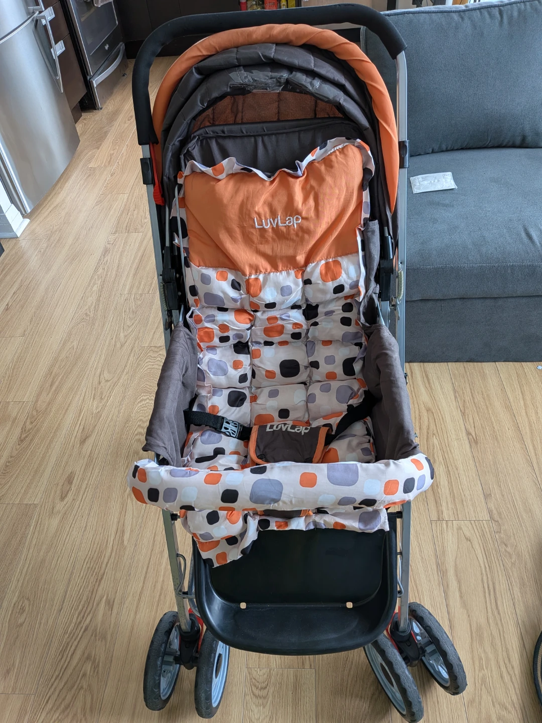 LuvLap Stroller Orange/Grey