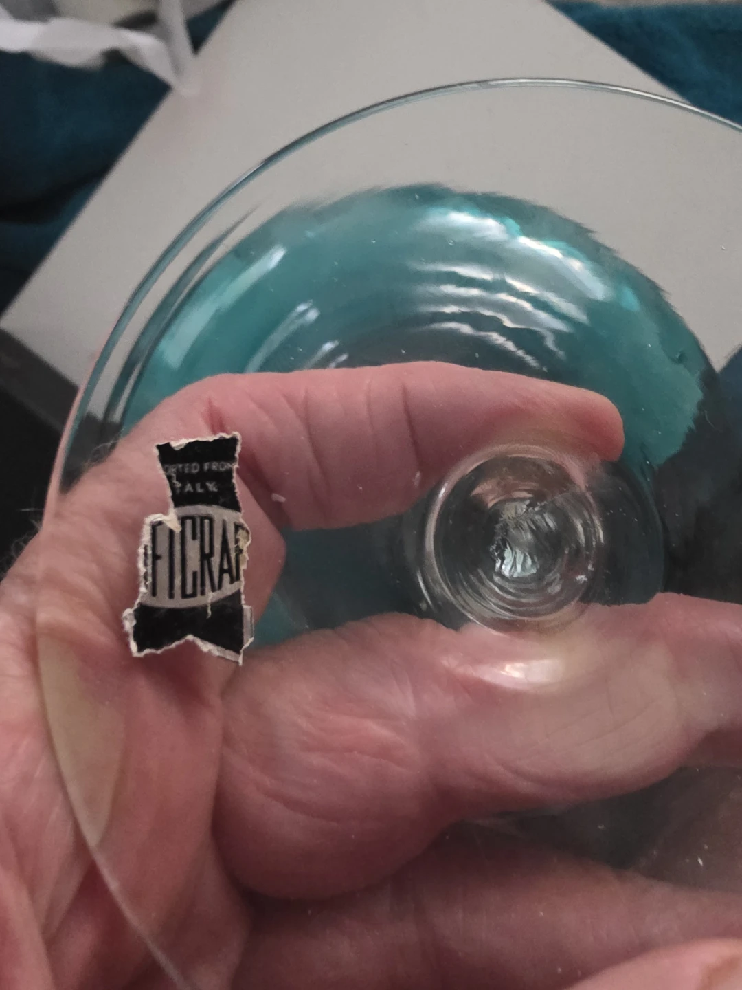 Vintage Italian Empoli Glass bowl - photo 3