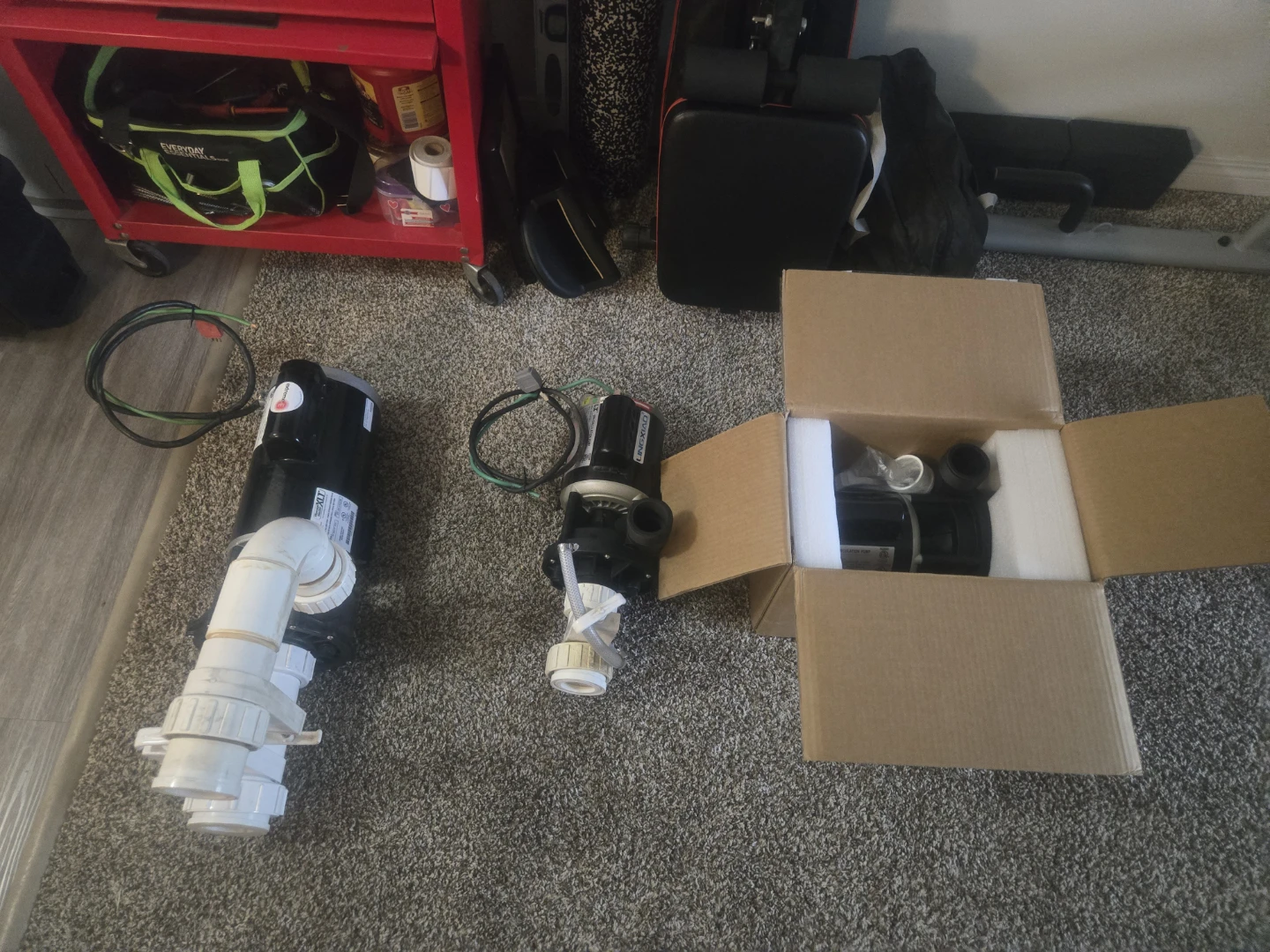 Hot tub pumps