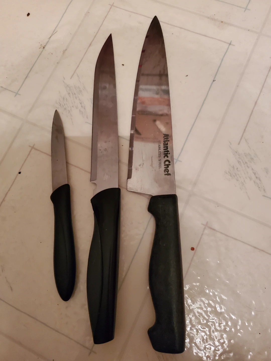 Atlantic Chef Stainless Steel Knives (Set of 3) - photo 5