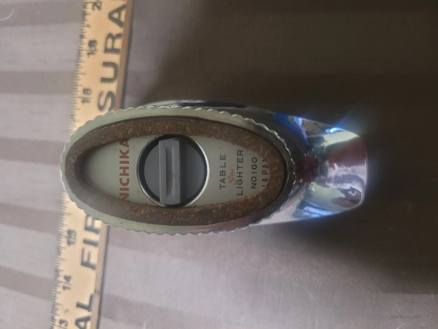 Vintage Nichika Table Gas Ship Liner Lighter No. 100 - photo 4