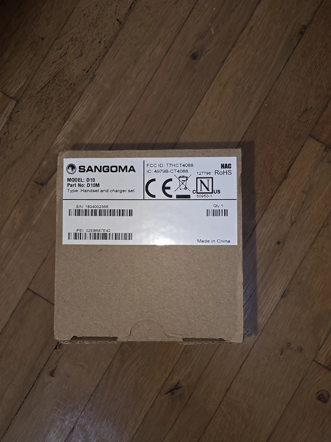 Sangoma D10 Handset and Charger Set