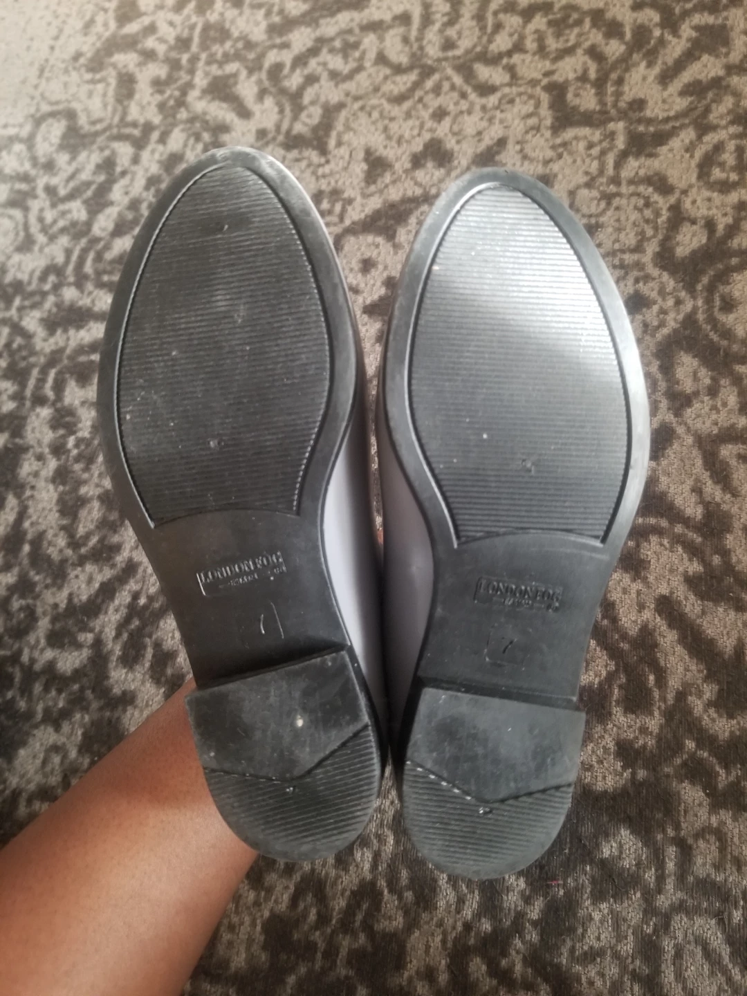 London Fog Grey Chelsea Rain Boots - Size 7 - photo 3
