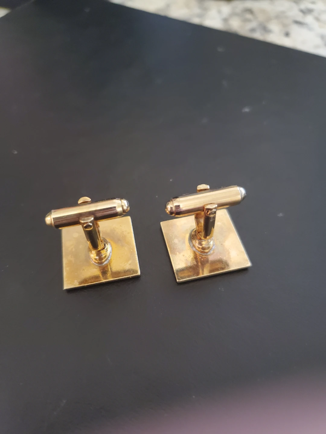 Gold-tone D Initial Cufflinks - photo 4