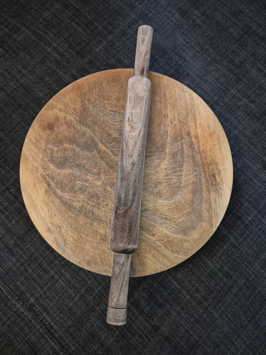 Wooden Rolling Pin and Circular rolling board