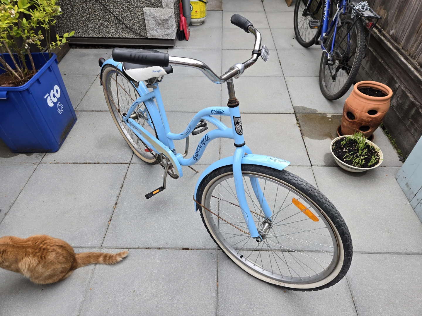 Blue "Classic" Cruiser Bicycle - photo 3