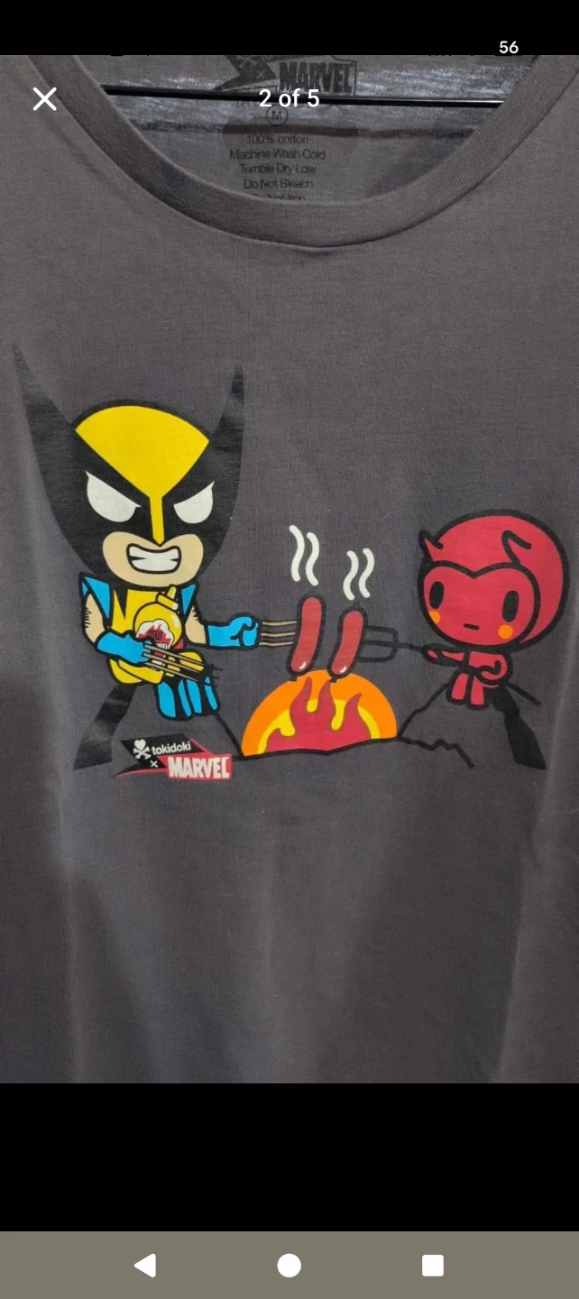 Tokidoki x Marvel Wolverine & Deviluin T-Shirt Medium - photo 2