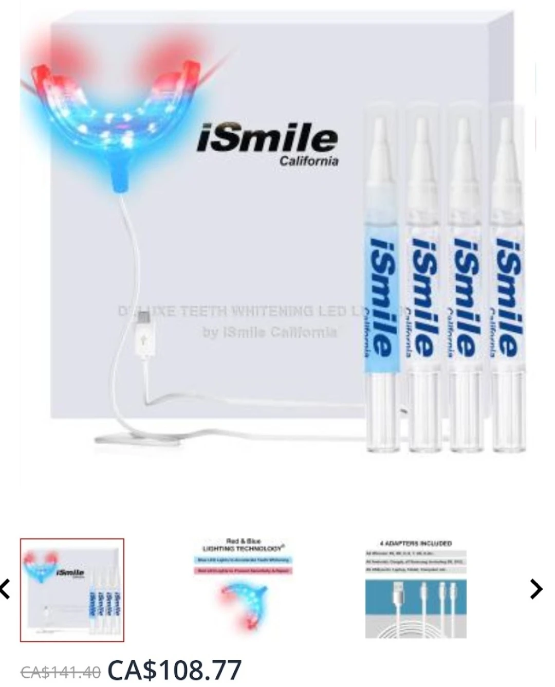 iSmile Deluxe Teeth Whitening LED