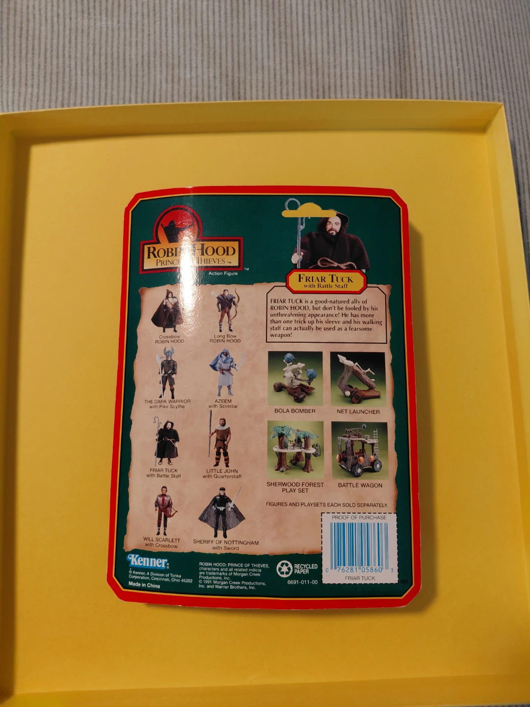 Kenner Robin Hood Prince of Thieves Friar Tuck Action Figure - photo 2