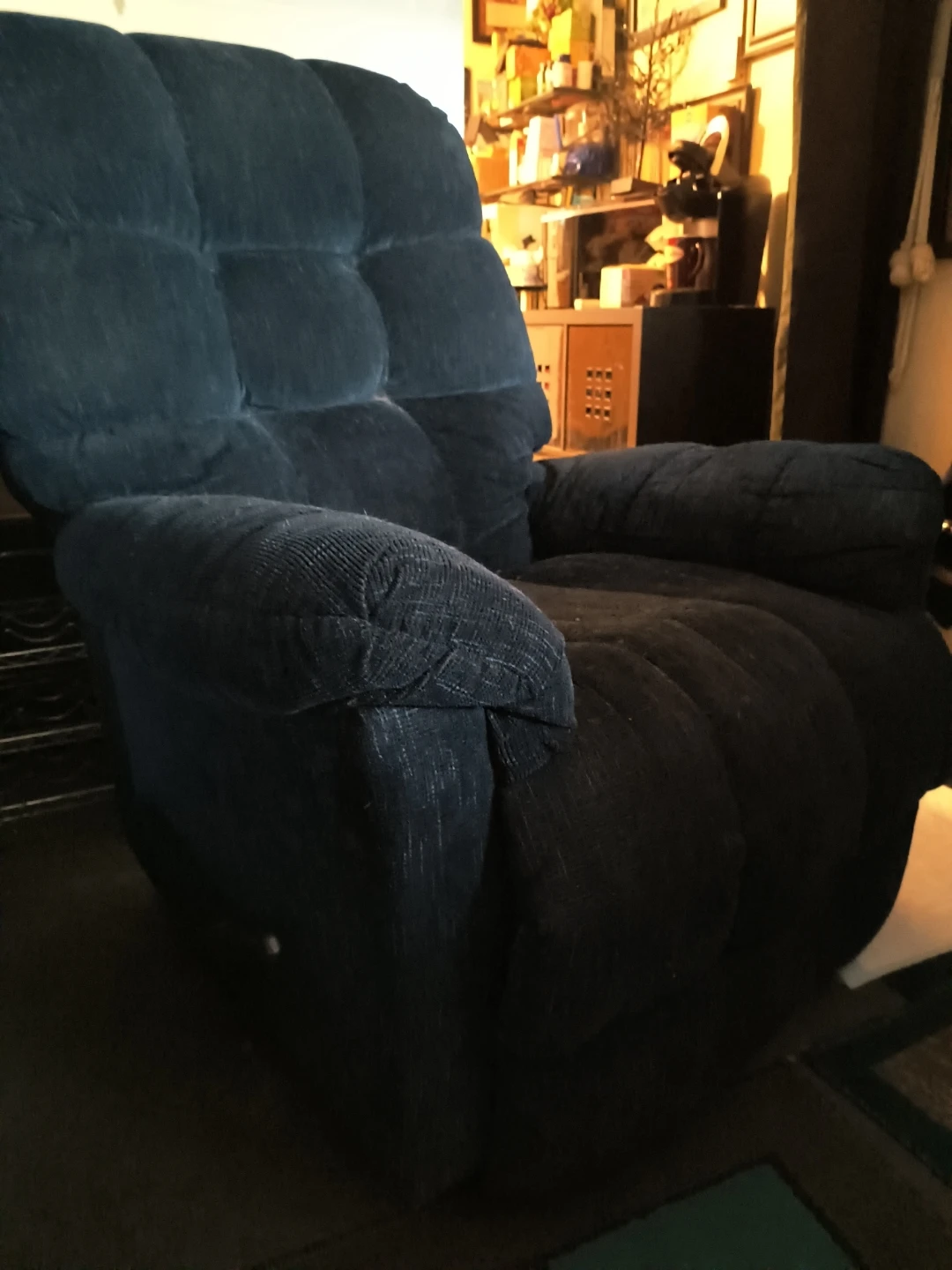 Dark Blue Recliner Chair