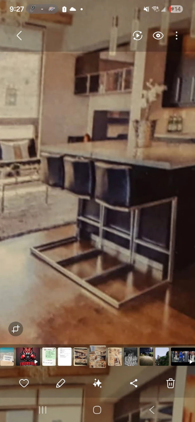 Modern Bar Stools with Metal Frame