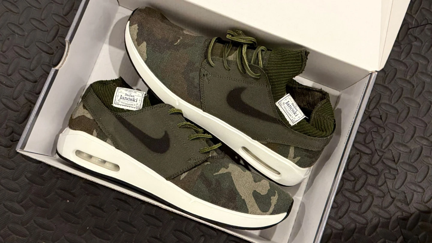 Nike Janoski Camo Sneakers with Air Sole