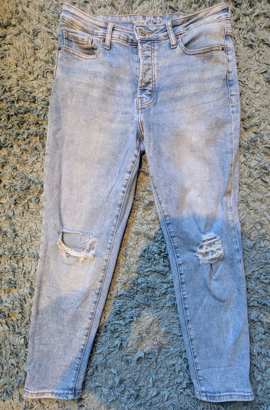 Old Navy Light Wash ripped jeans