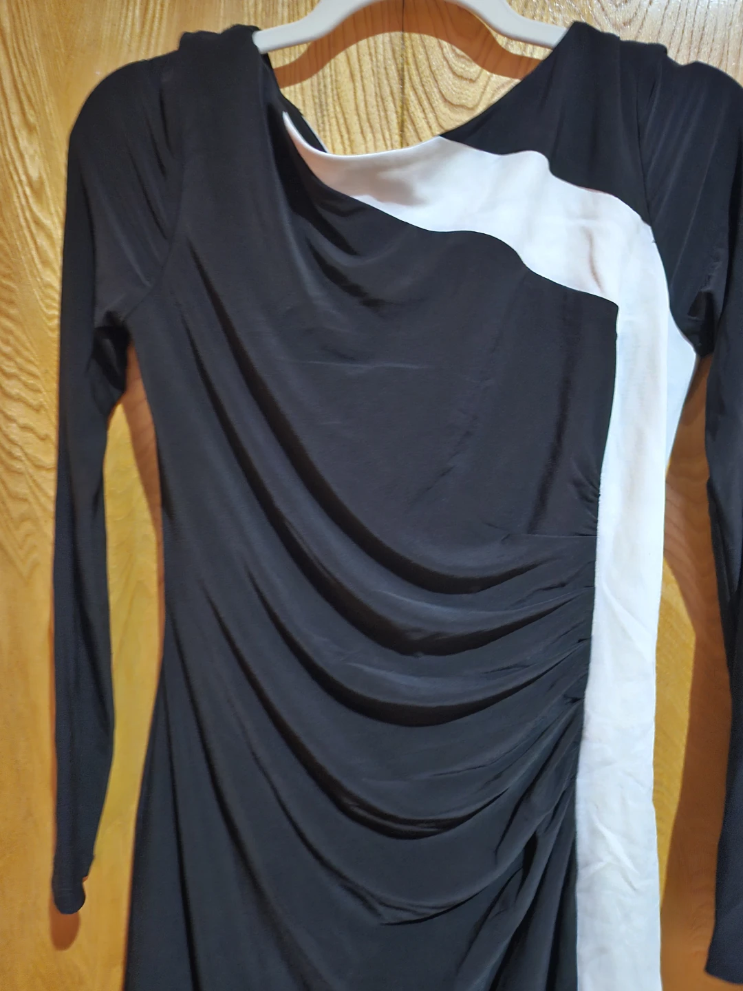 Ralph Lauren Black and White Ruched Dress - photo 2