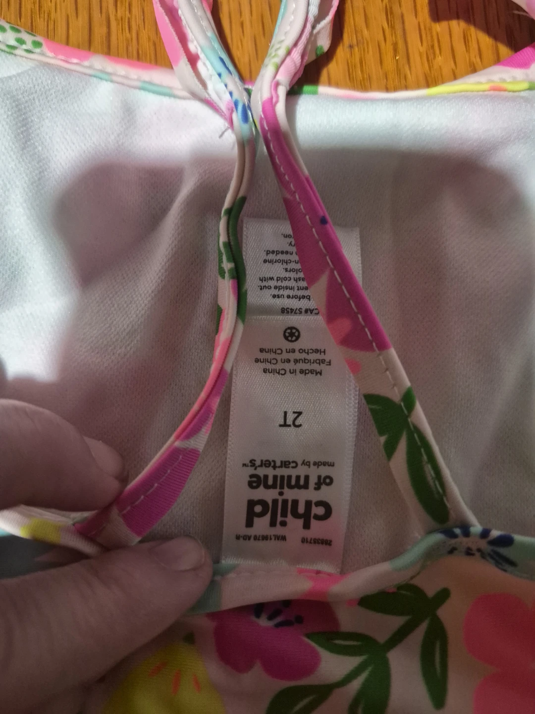 Child of Mine by Carter's Flamingo Swimsuit & Hat Set Size 2T - photo 4