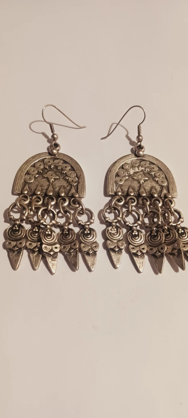 Gorgeous Boho Dangle Silver Tone Earrings - photo 4