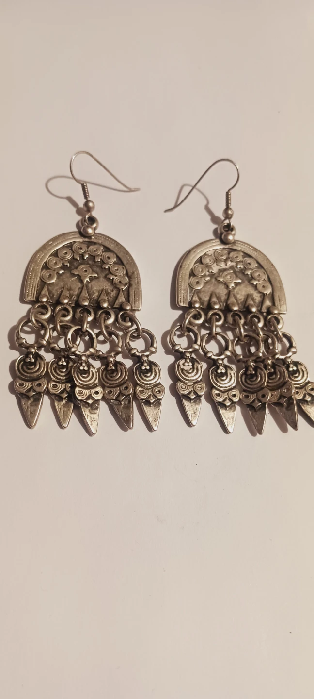 Gorgeous Boho Dangle Silver Tone Earrings - photo 5