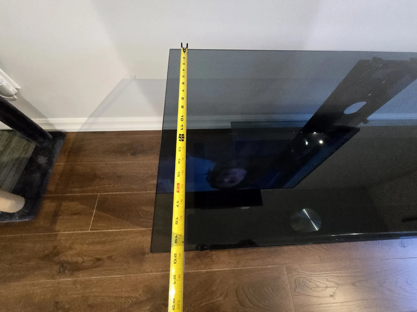 Black Glass TV Stand - photo 4