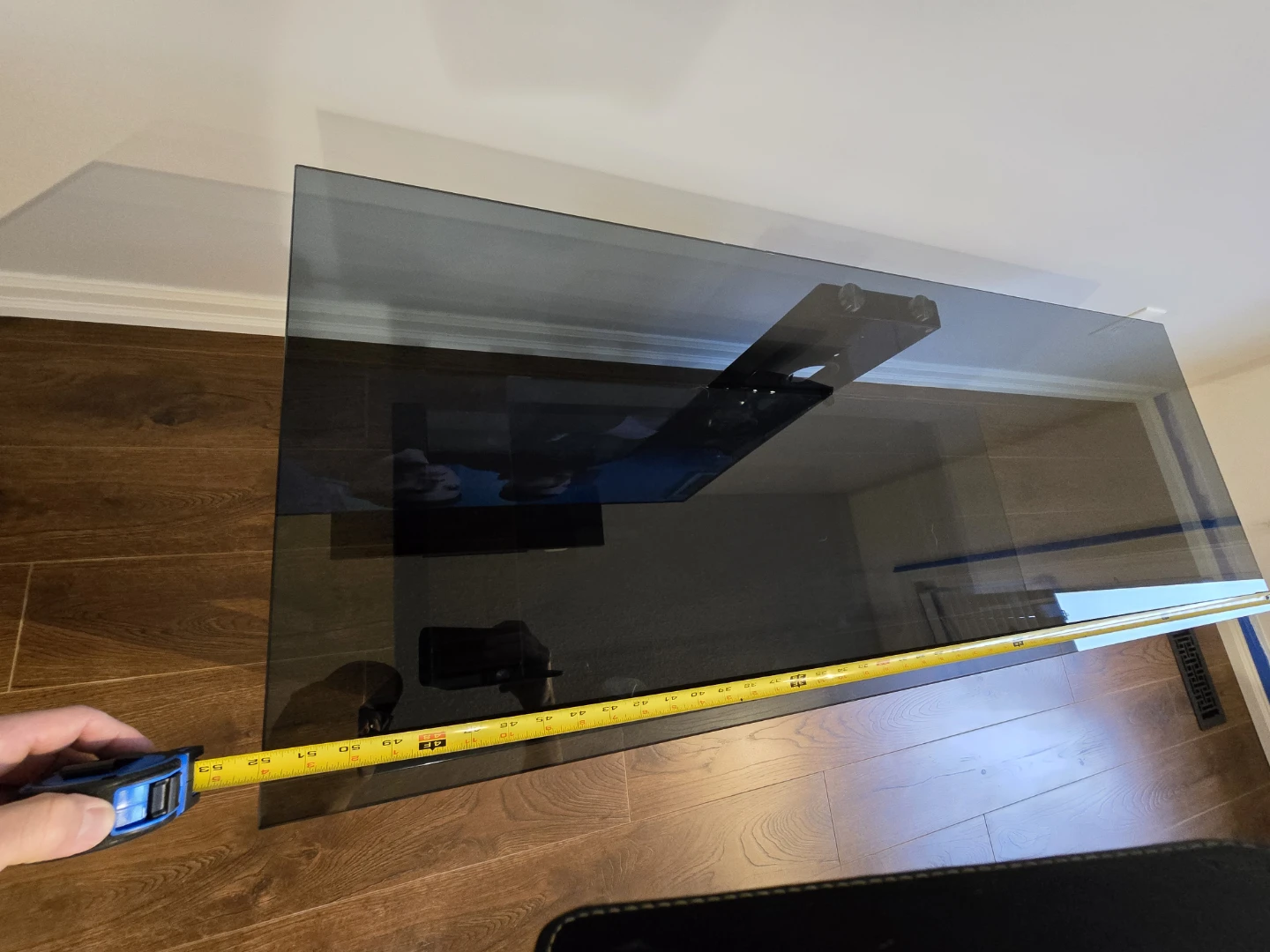 Black Glass TV Stand - photo 5