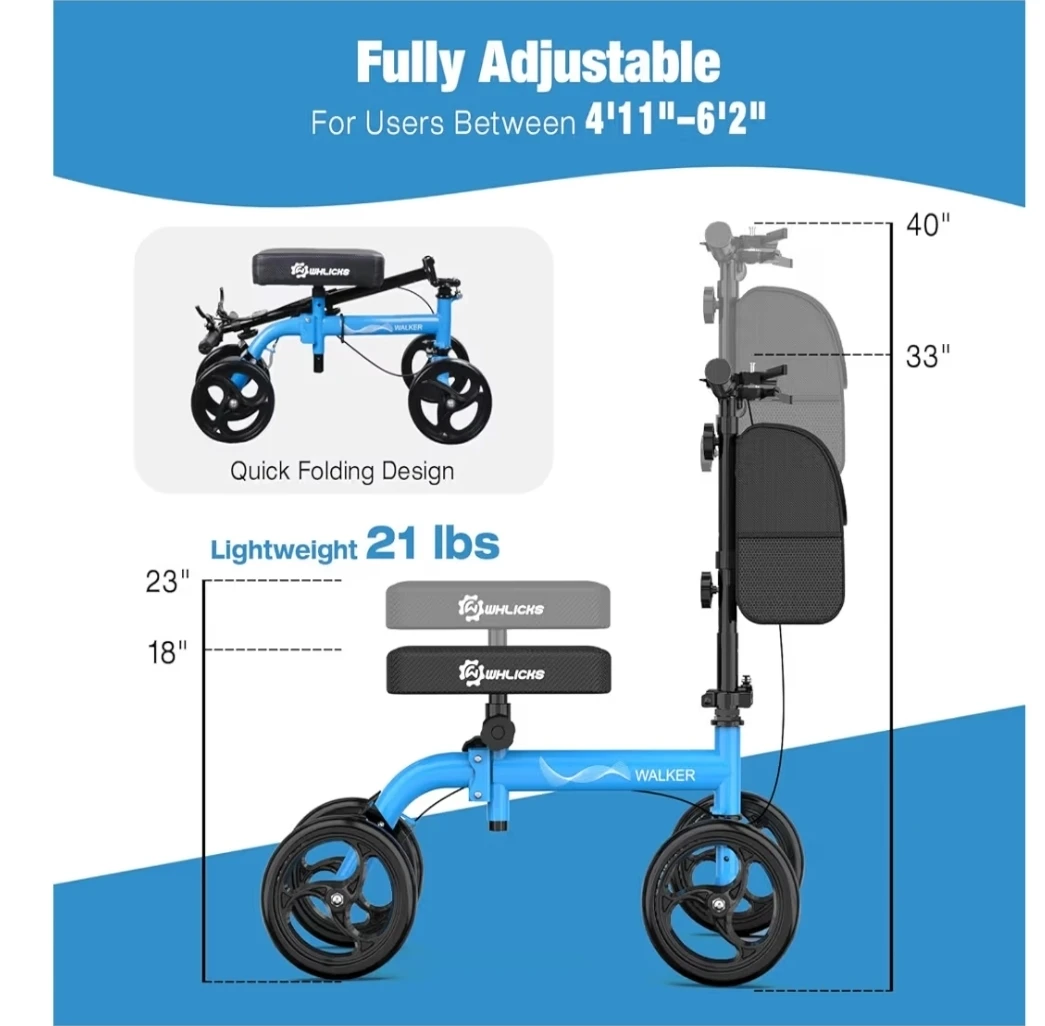 Blue "WALKER" Knee Scooter Walker - photo 3