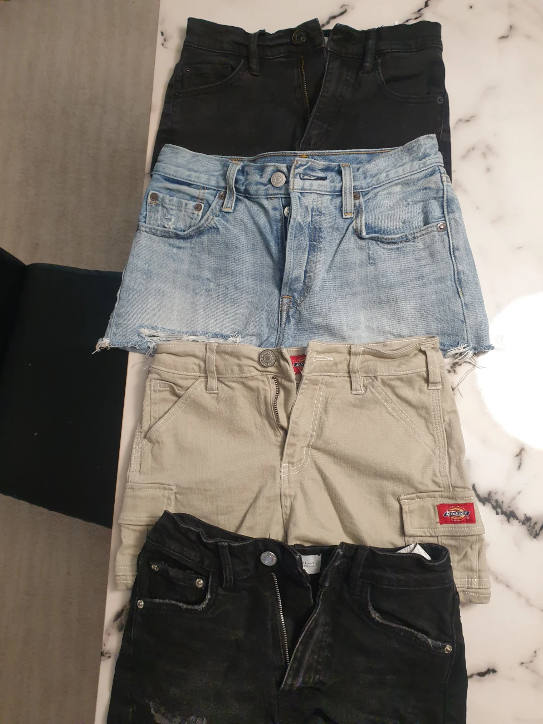 Levi's & Zara Denim Shorts Bundle