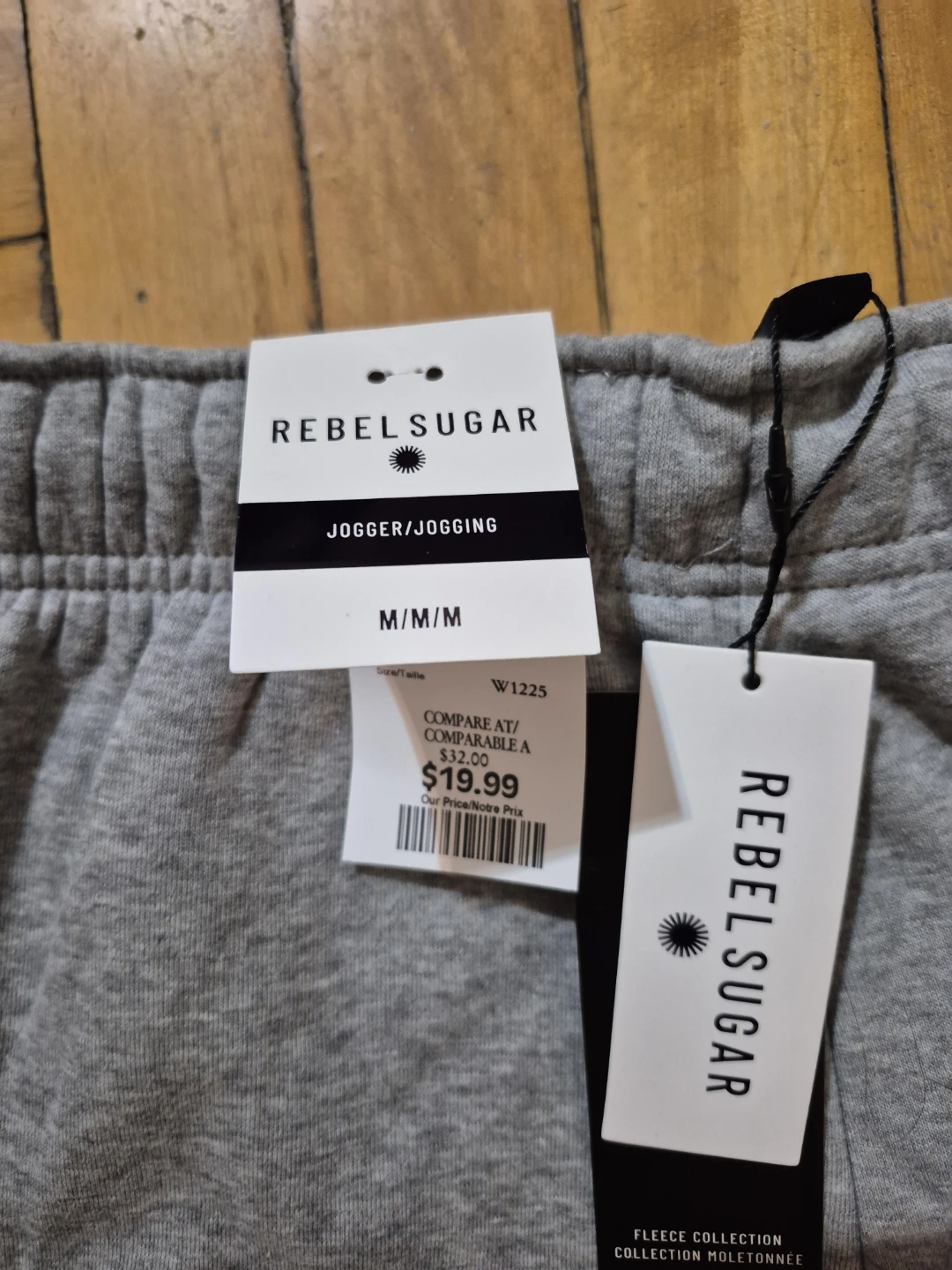 BNWT)Rebel Sugar M/M Fleece TrackPants - Grey - photo 3