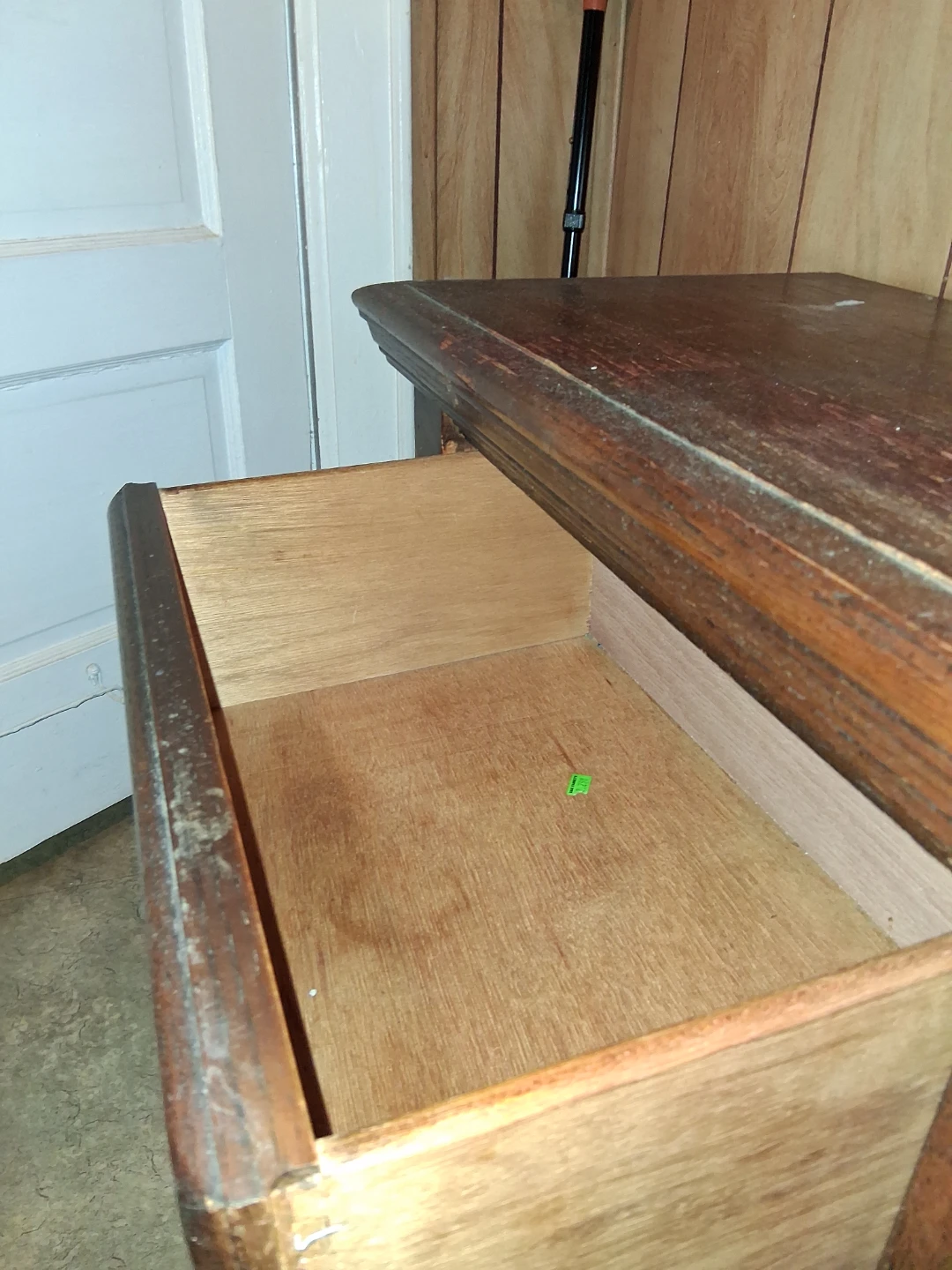 Vintage Wooden Armoire and Nightstand Set - photo 5