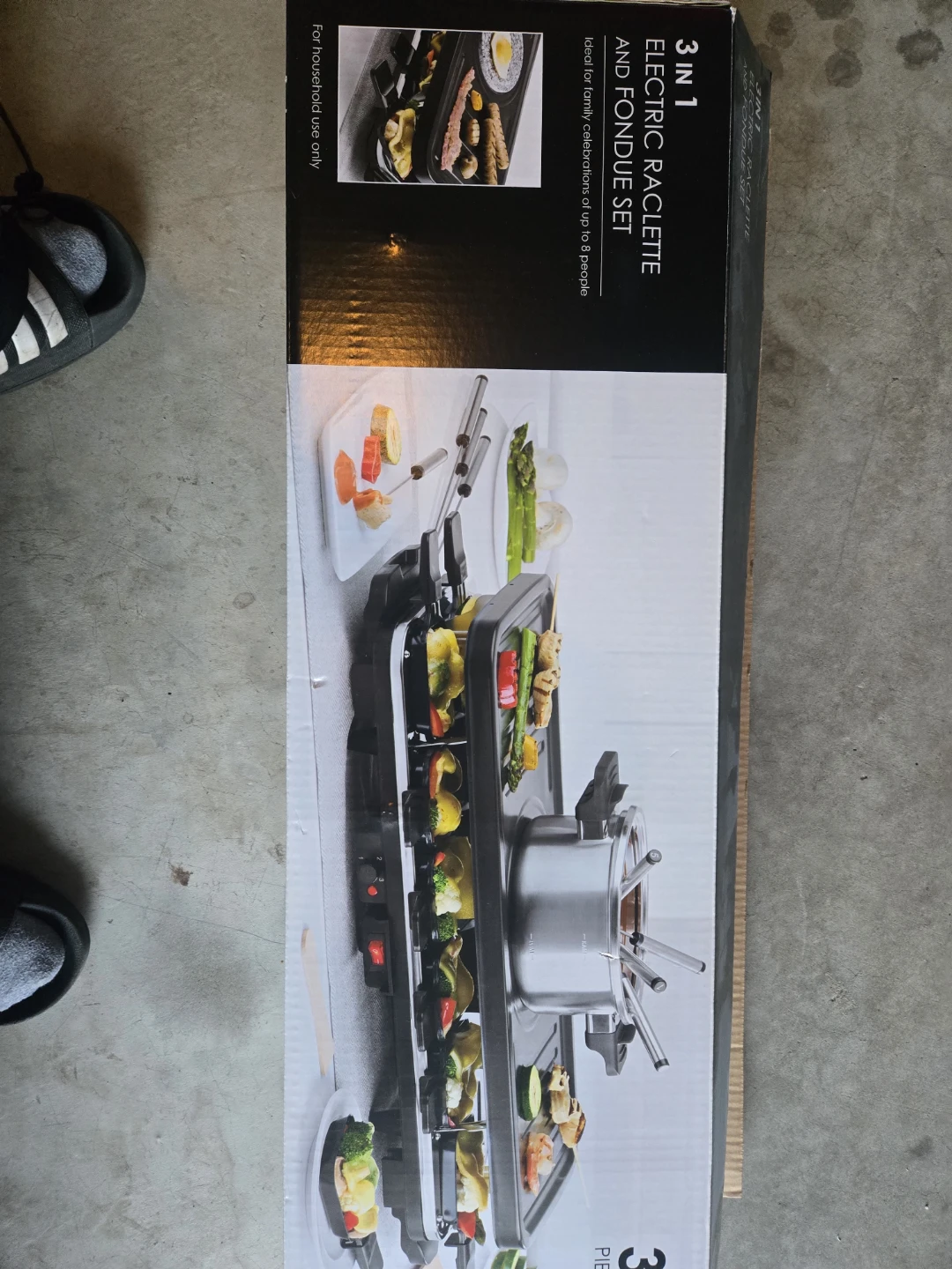 3 in 1 Electric Raclette and Fondue Set