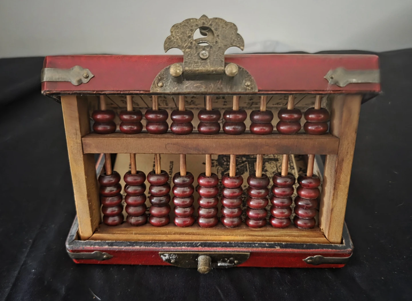 Vintage Decorative Box with Abacus
