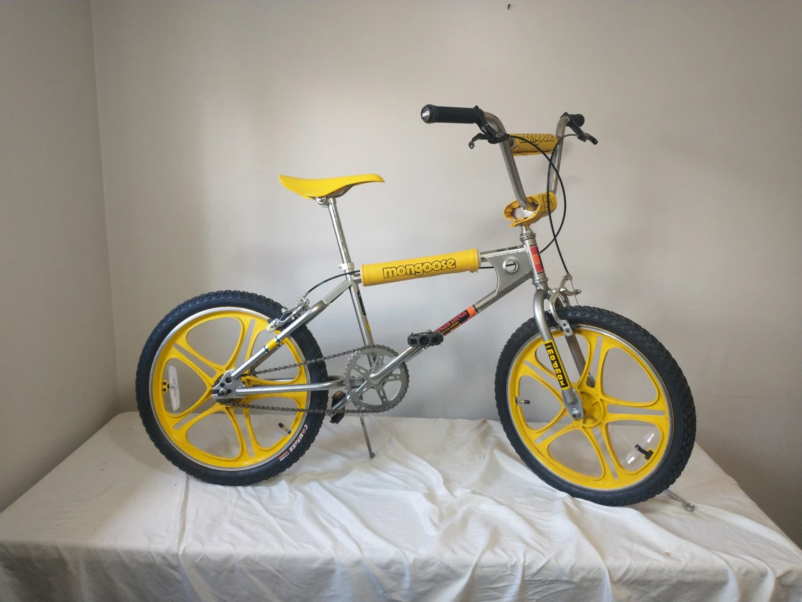 Vintage Mongoose BMX Bicycle - Yellow