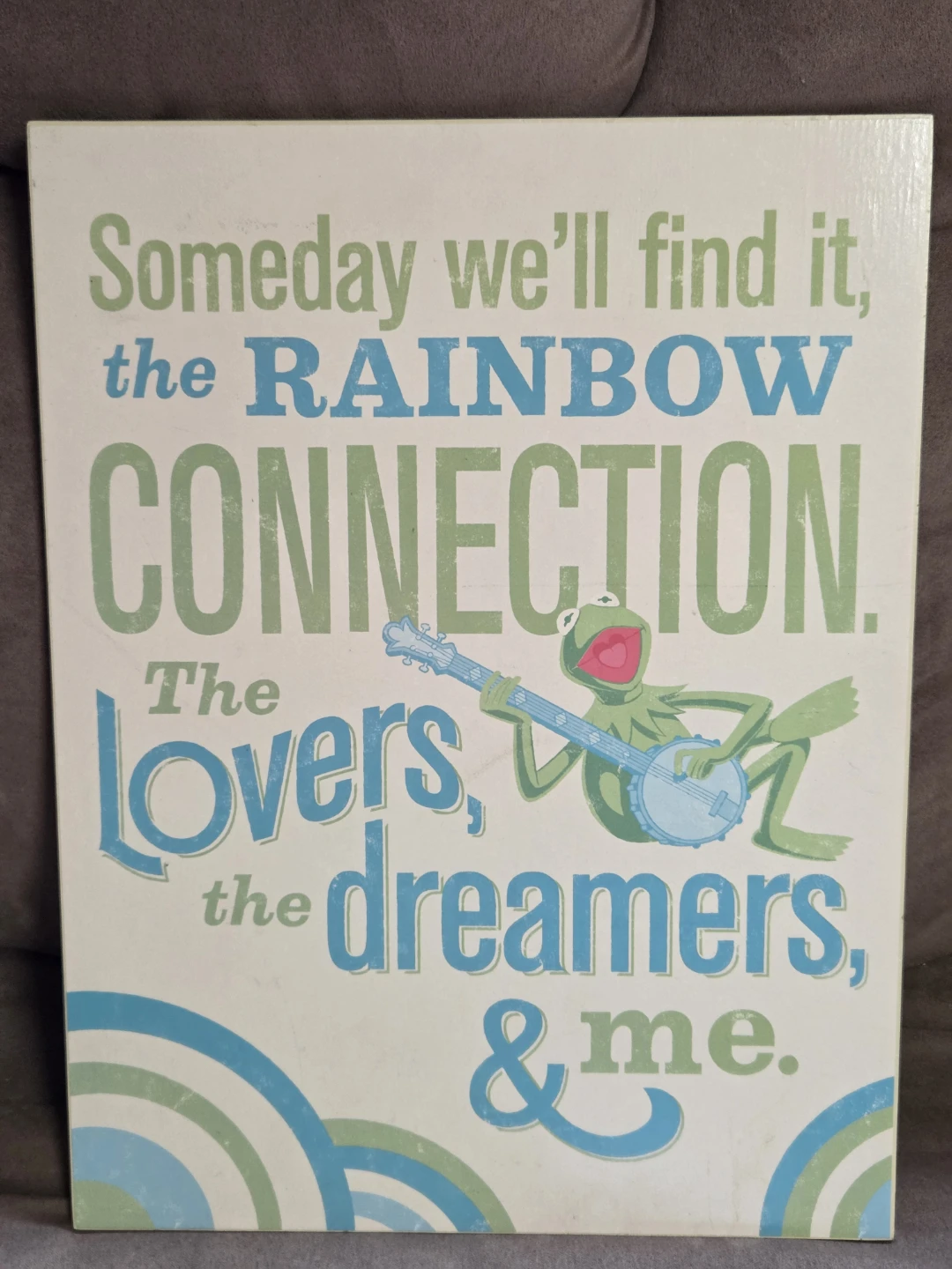 Kermit the Frog "Rainbow Connection" Wall Decor - Hallmark 2015