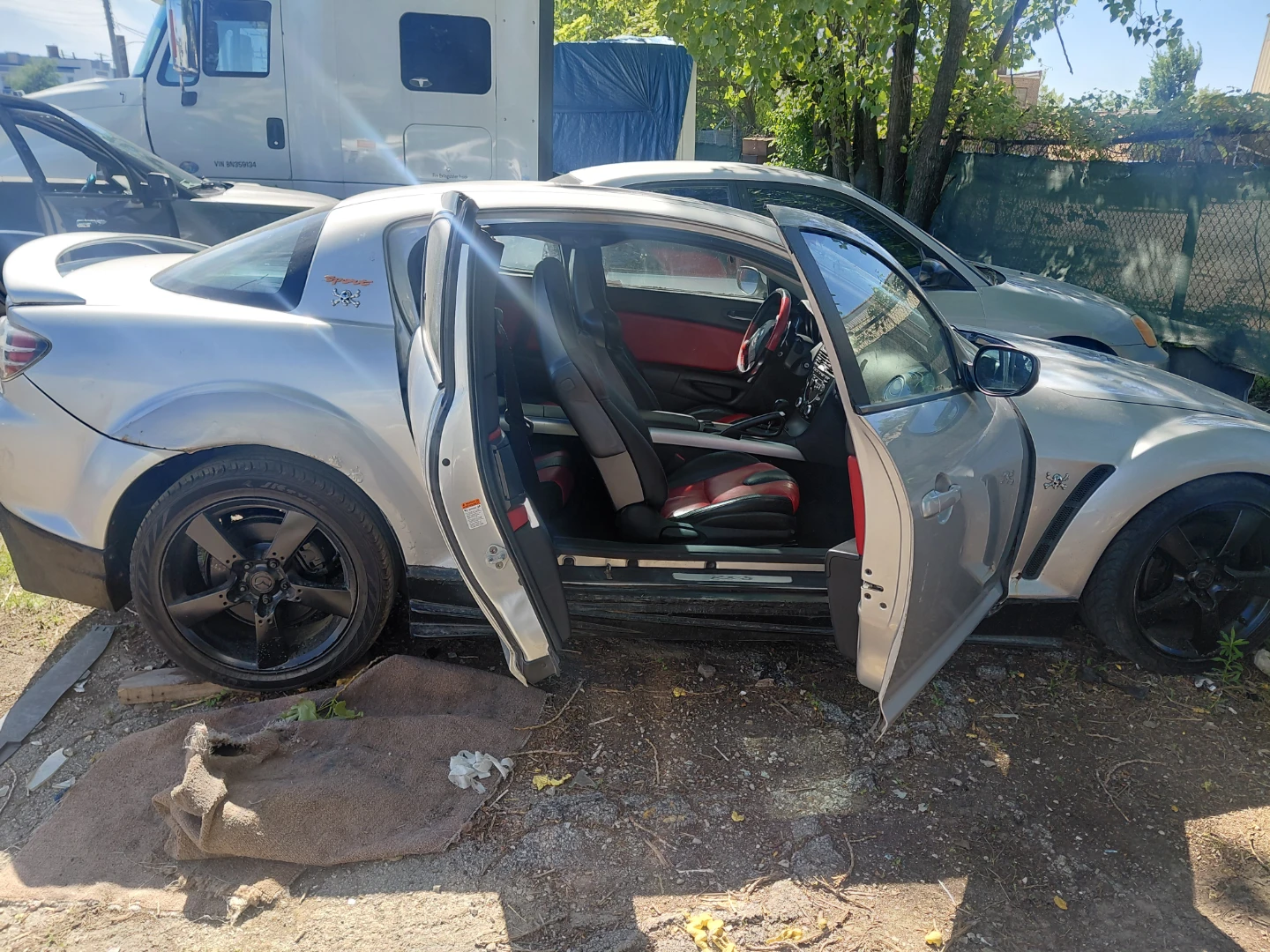 Mazda RX-8 Silver 4-Door Sports Car - photo 4