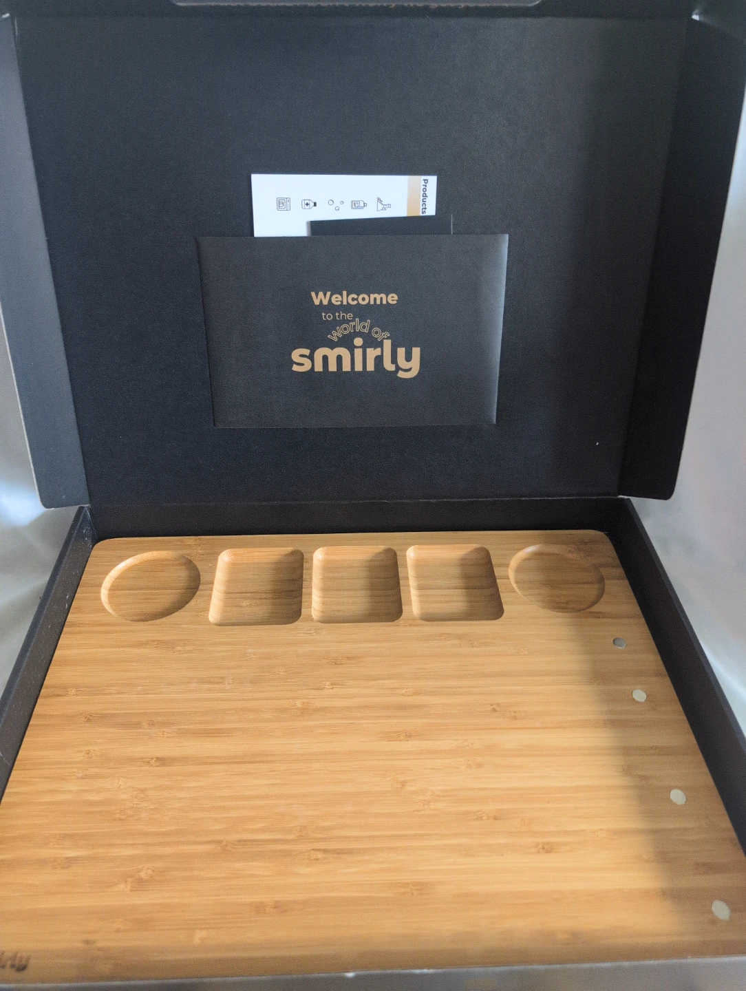 Smirly Bamboo Cheese Board and Knife Set - photo 2