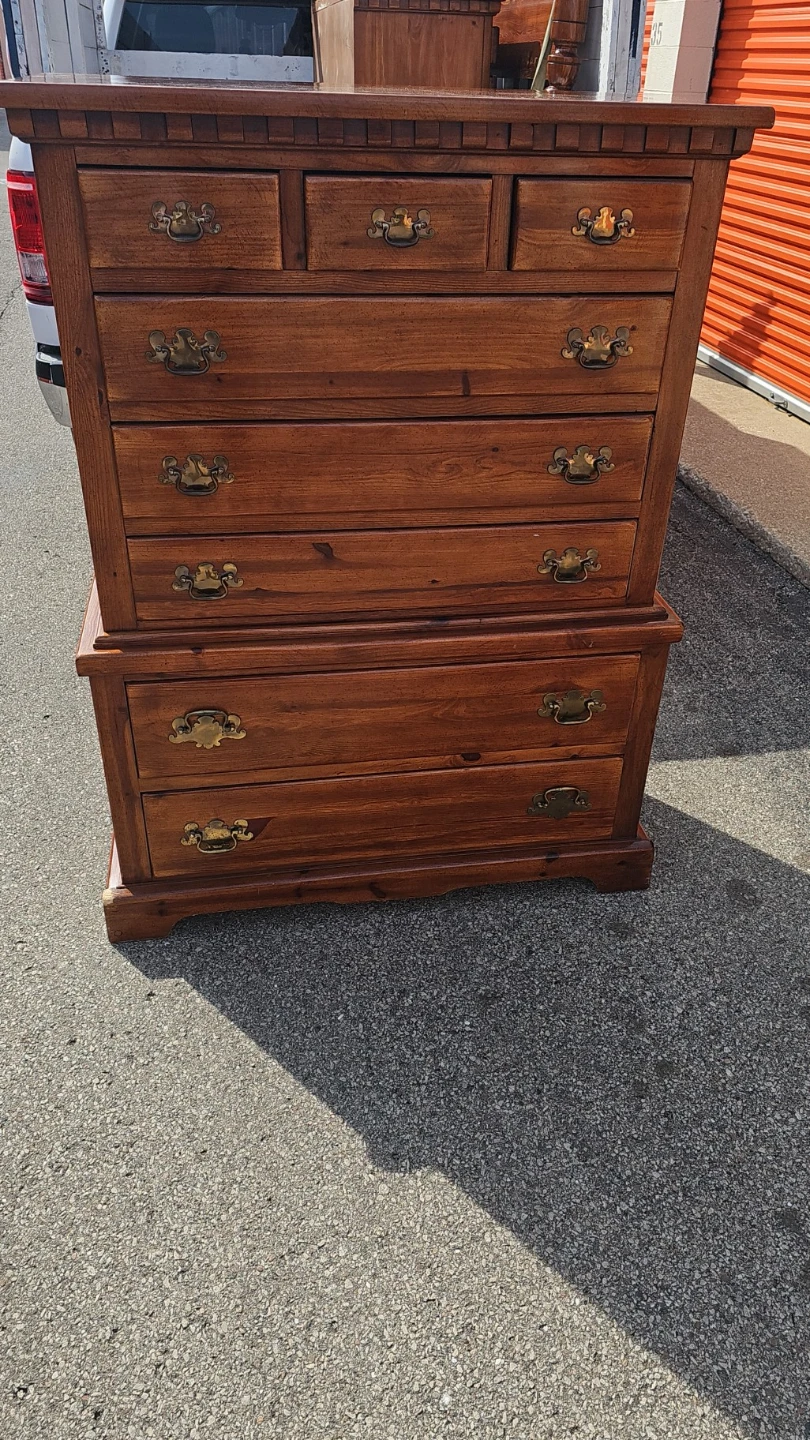 Wooden Dresser and Nightstand Set