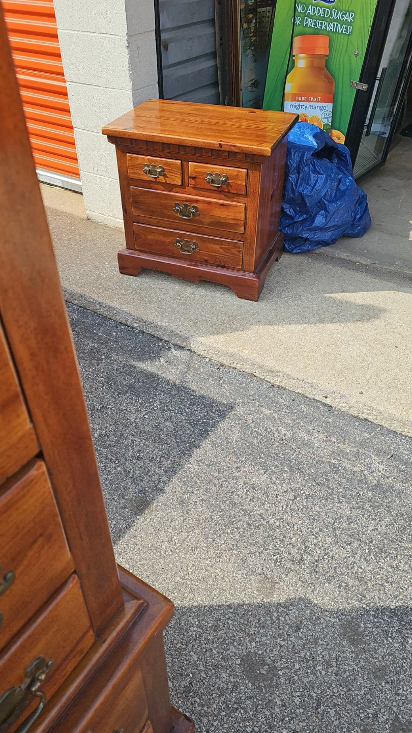 Wooden Dresser and Nightstand Set - photo 2