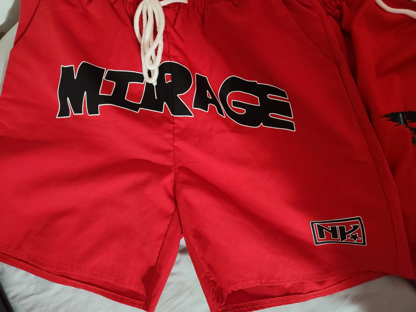 ROMWE Shorts - Red and Black Skeleton Print - Size S - photo 2