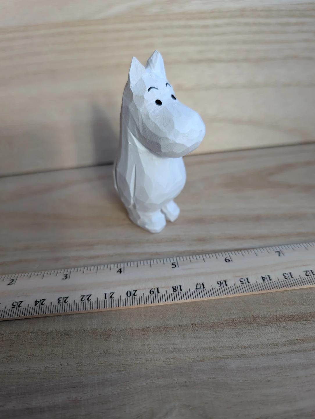 Wooden moomin figurine , new, Hand-carved Moomin figure