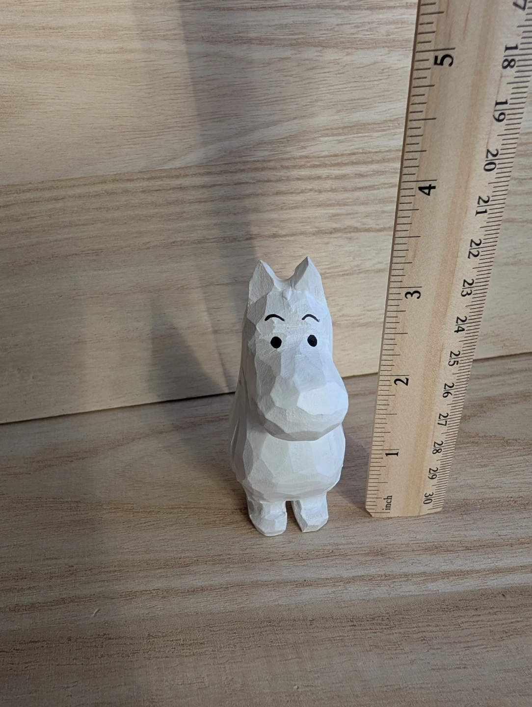Wooden moomin figurine , new, Hand-carved Moomin figure - photo 2
