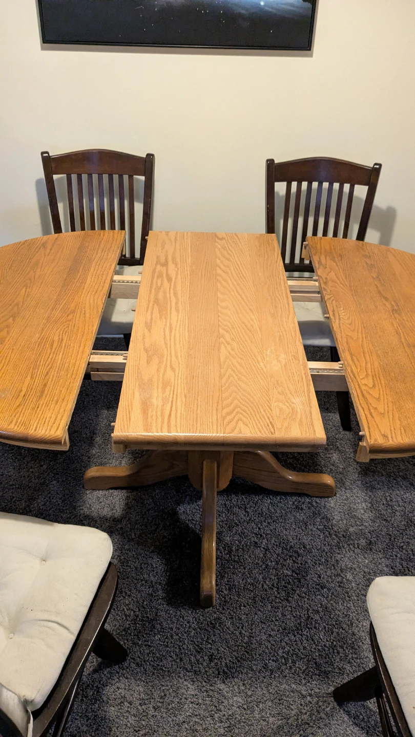 Wooden Dining Table with 4 Chairs - photo 3