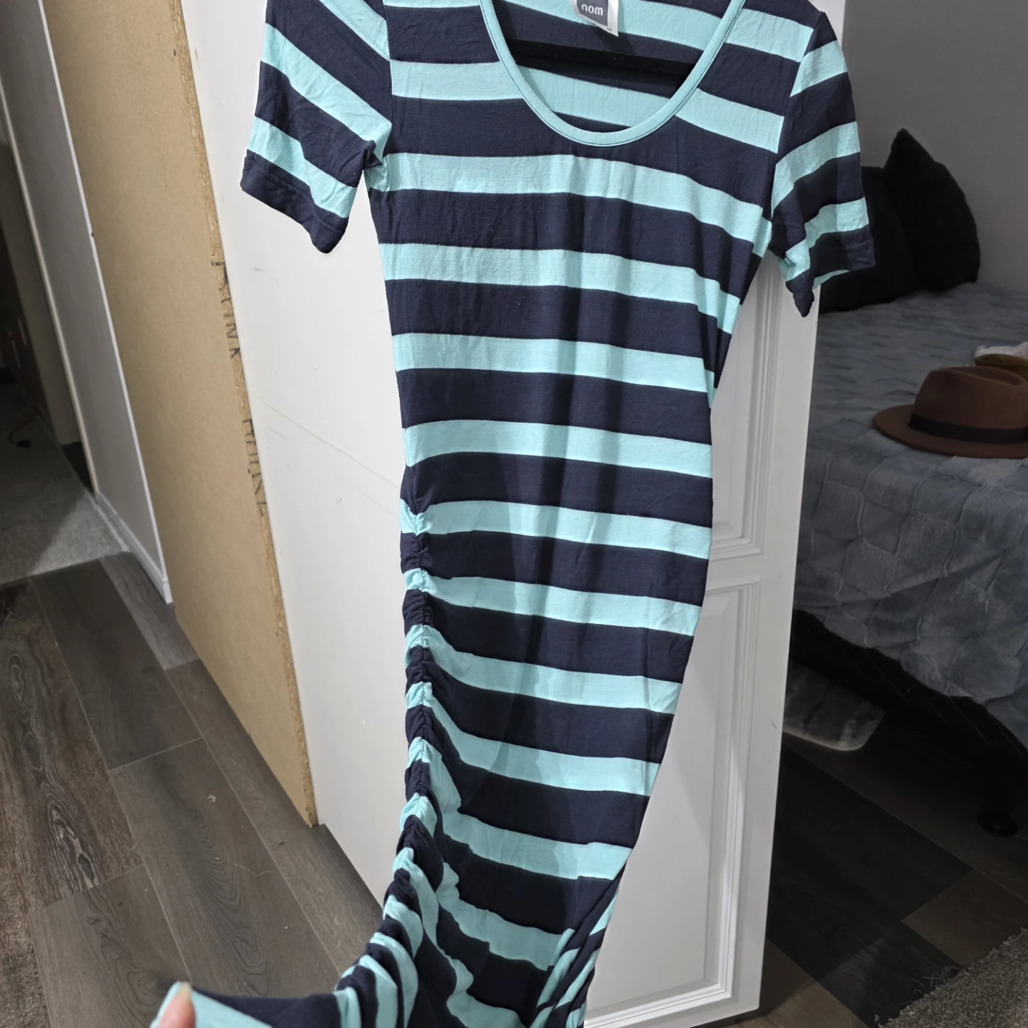 Striped Ruched Dress - photo 2