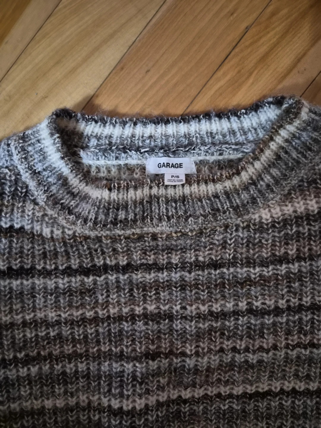 Garage Women's Striped Cropped Sweater - photo 2