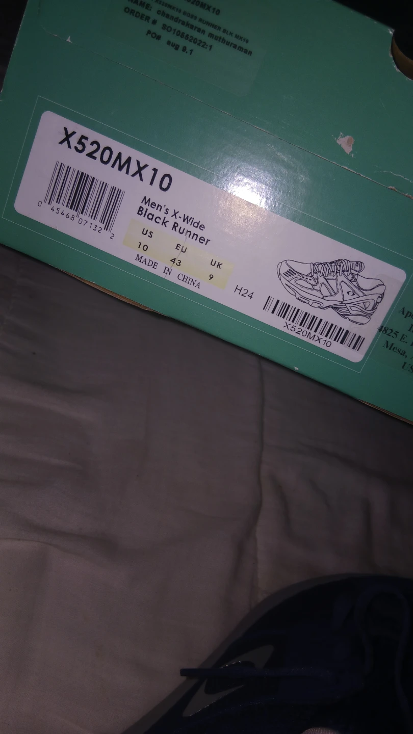 Apex X-Wide Black Runner Men's Shoes Size 10 - photo 4