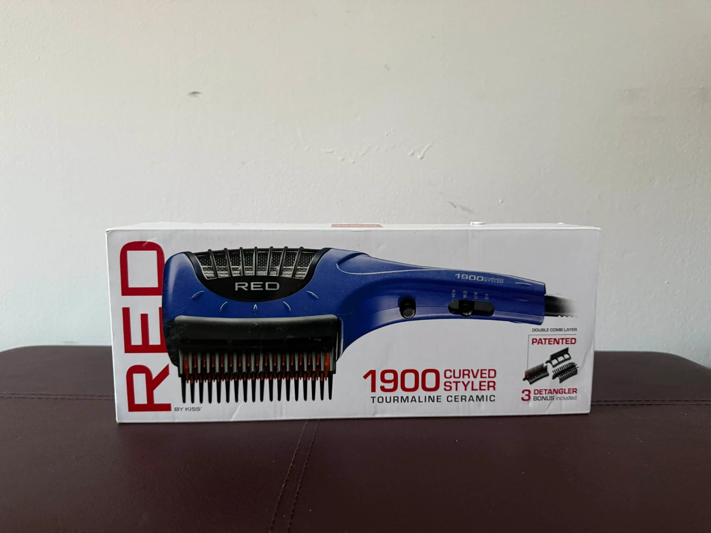 RED by KISS 1900 Curved Tourmaline Ceramic Styler