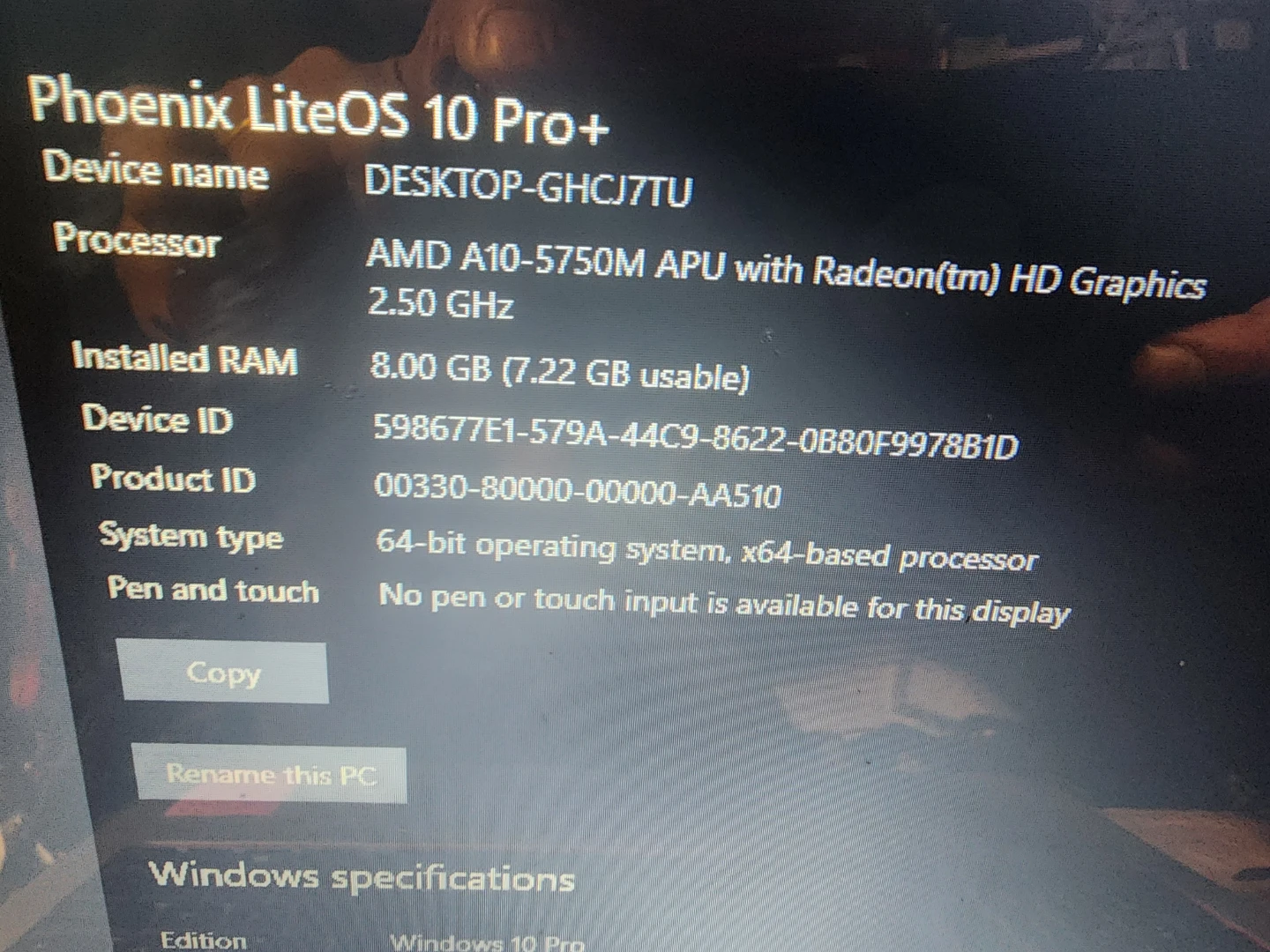 HP Envy 15 Laptop - AMD A10, 8GB RAM, 1TB HDD - photo 4