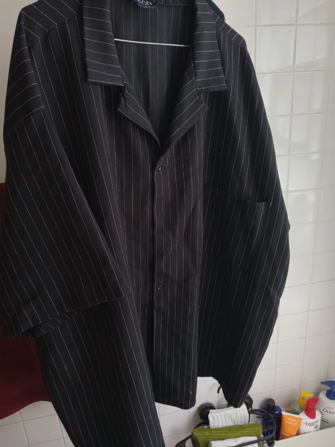 BoohooMAN Pinstripe Shirt XXL