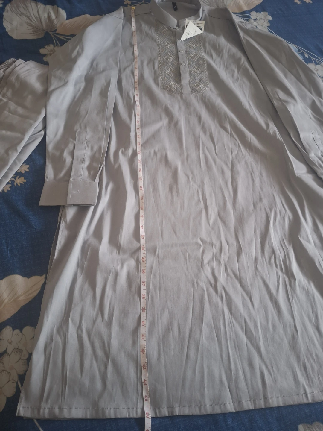 Turning Point Men's Grey Kurta and Pants Set - XXL - photo 4