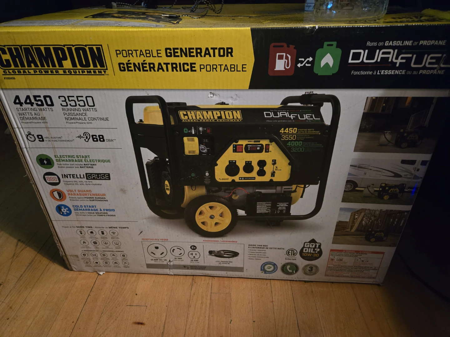 Champion 4450 Watt Dual Fuel Portable Generator